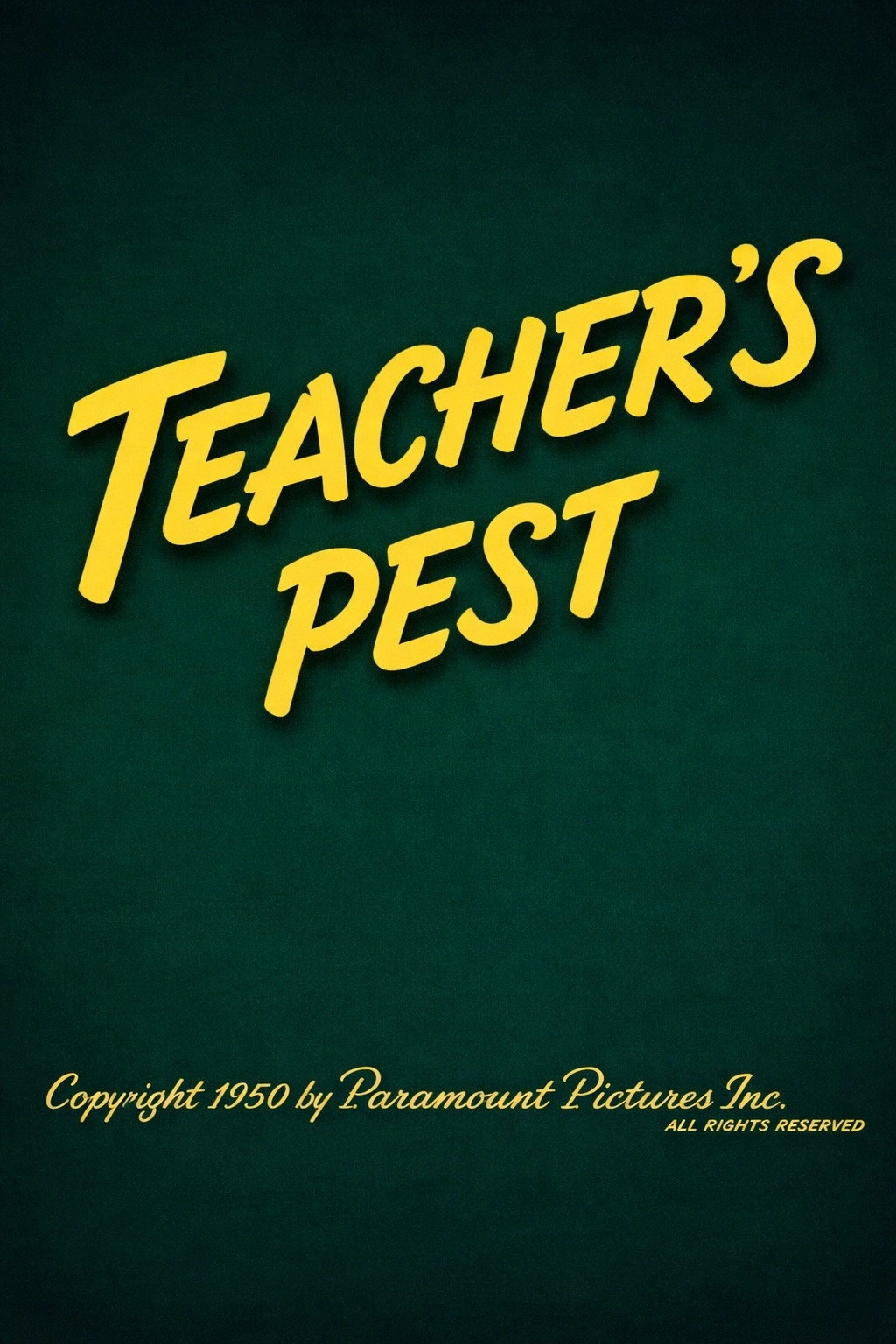 Teacher's Pest