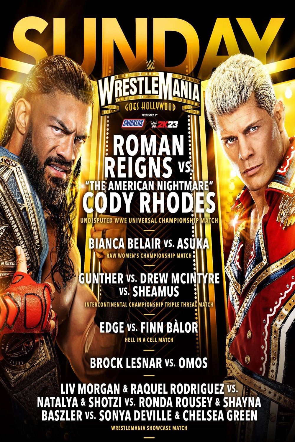 WrestleMania 39 Sunday