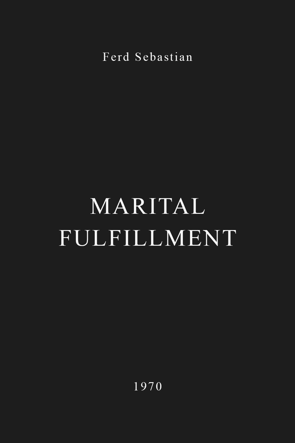 Marital Fulfullment