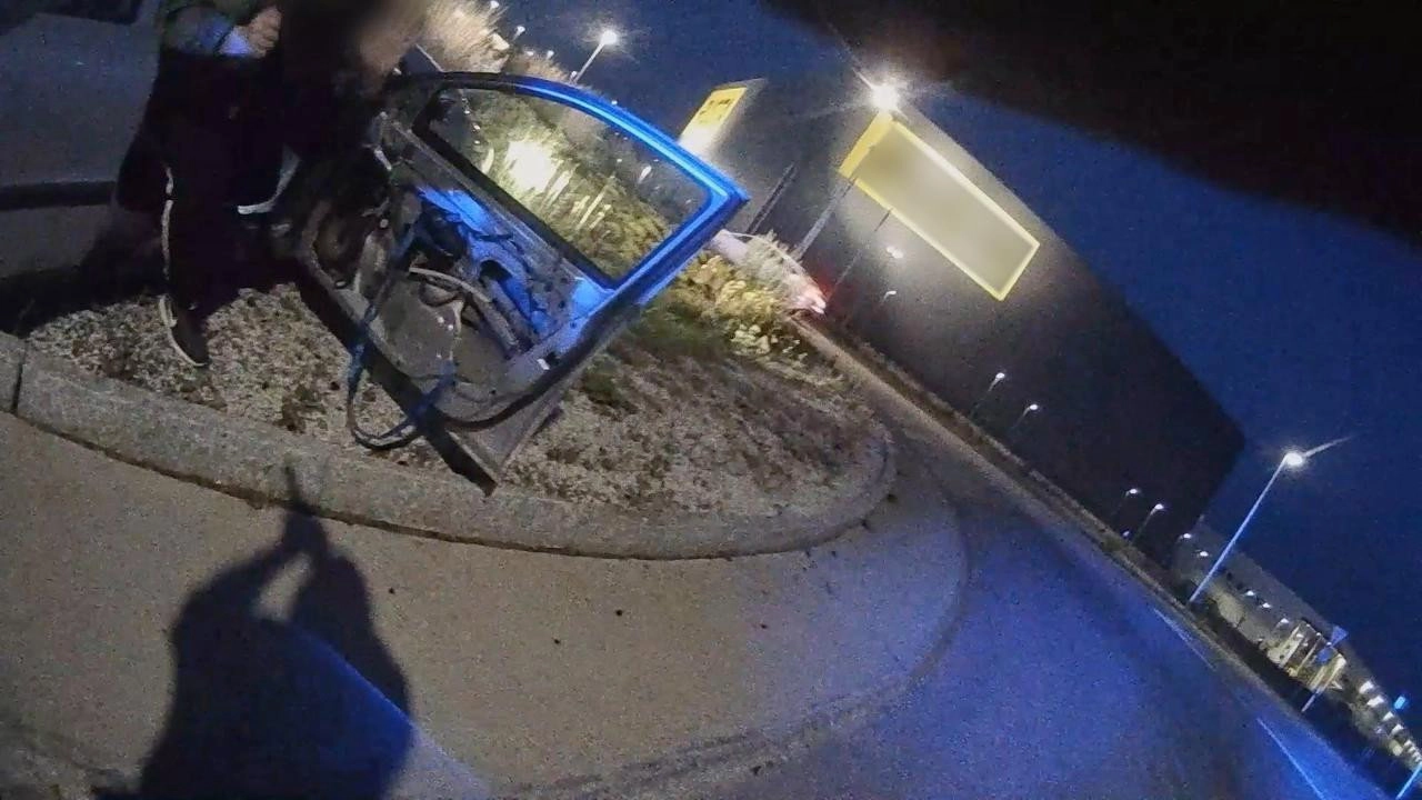 Fångat på polisens kamera