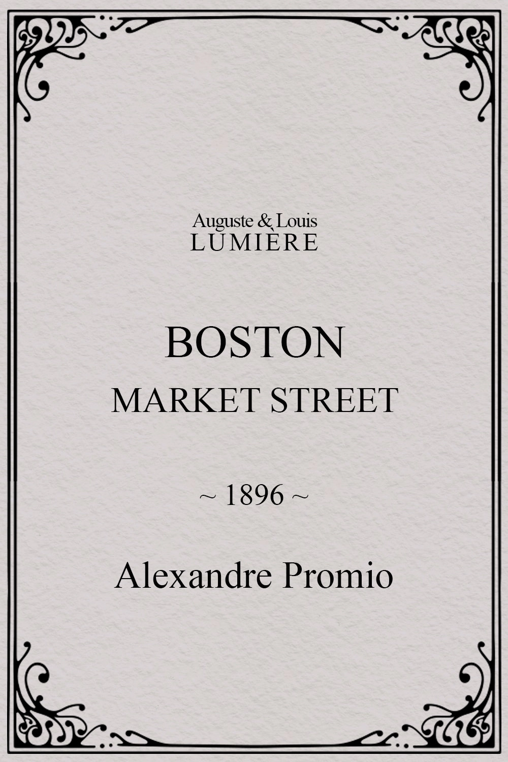 Boston, Market street