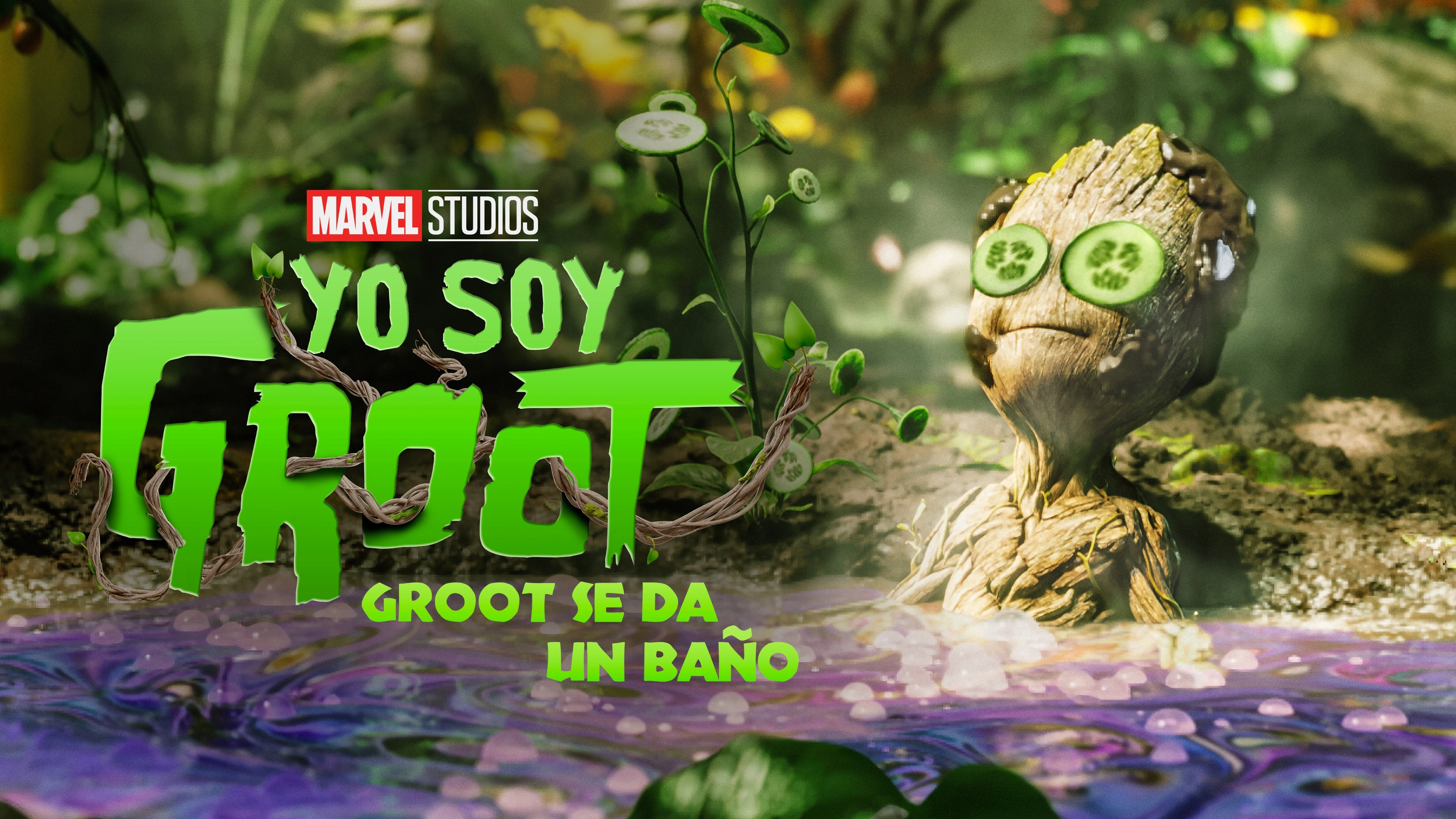 Groot Takes a Bath