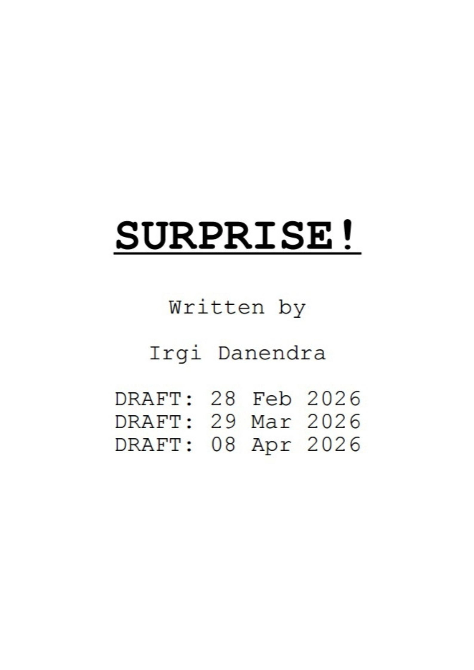 SURPRISE!