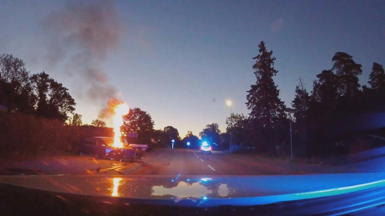Fångat på polisens kamera
