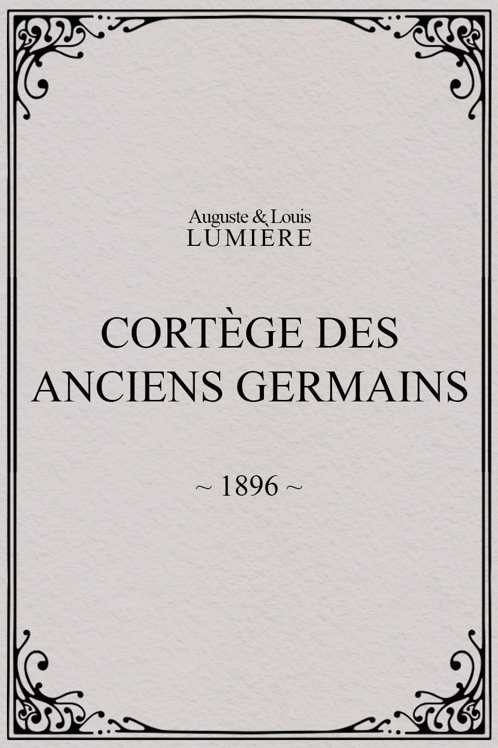 Cortège des anciens Germains