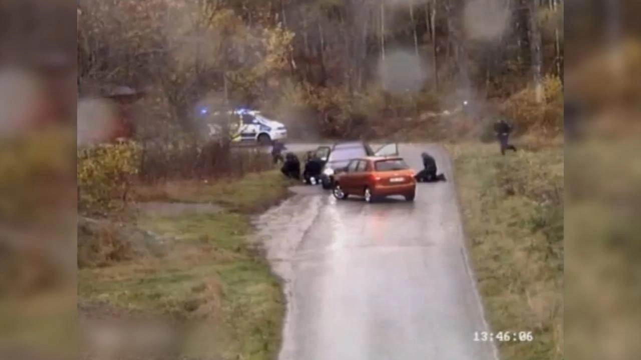 Fångat på polisens kamera