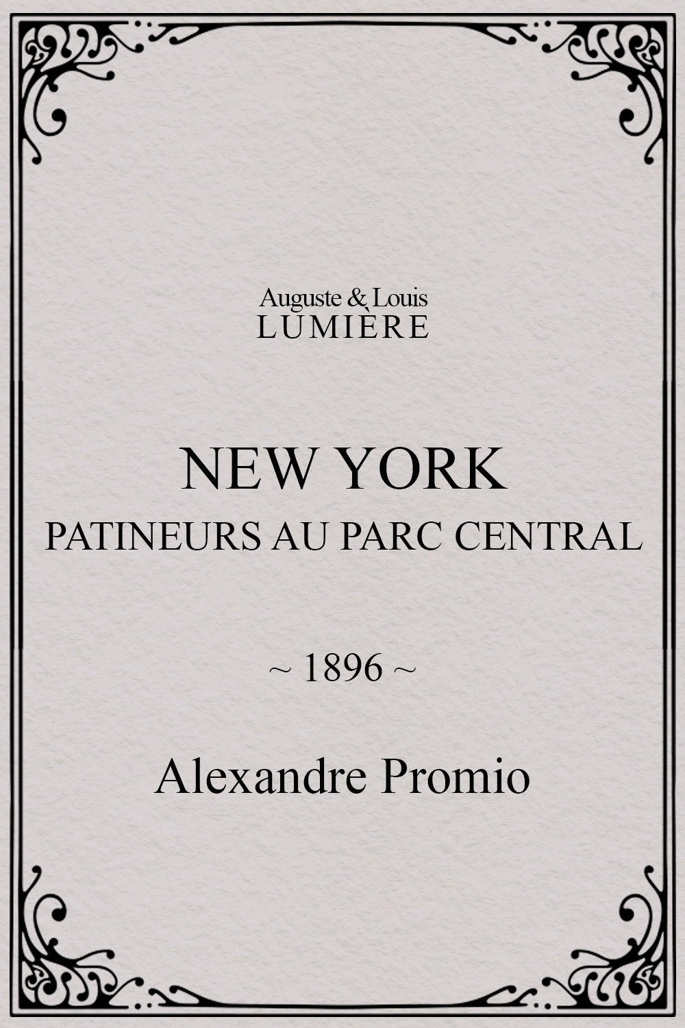 New York, patineurs au Parc central