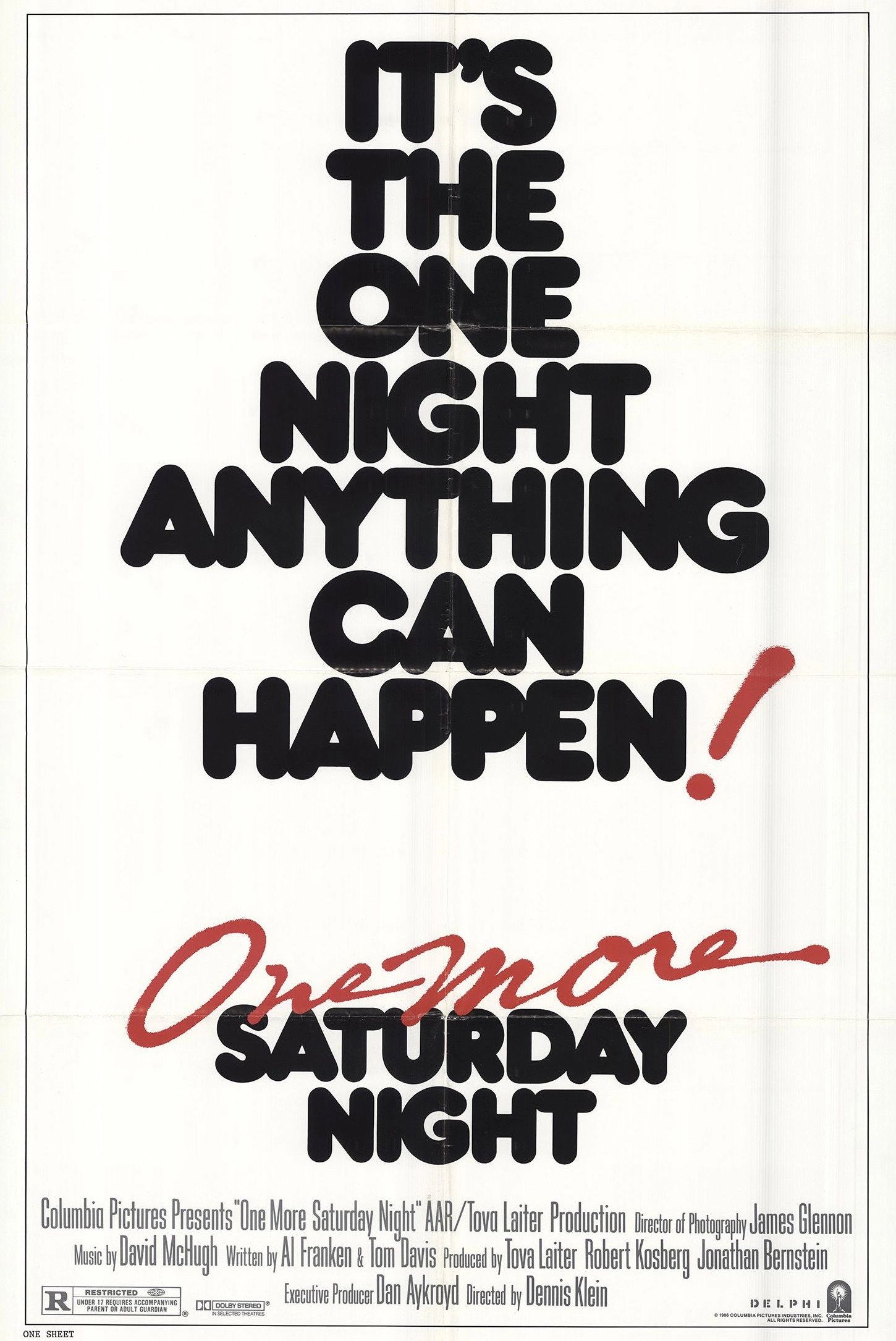 One More Saturday Night